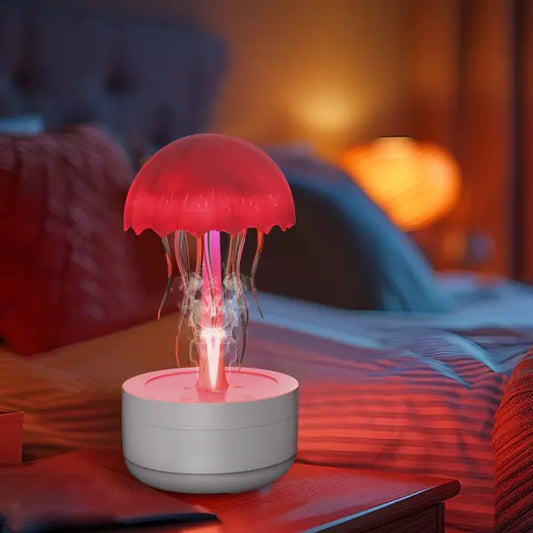 Jellyfish Humidifier Fragrance Diffuser Colorful Night Light Heavy Fog Essential Oil Diffuser Home Bedroom Office Air Humidifier